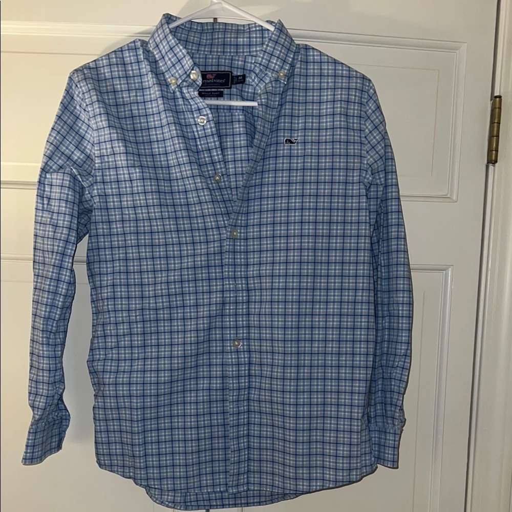 Vineyard Vines Blue Casual Button Down Shirt